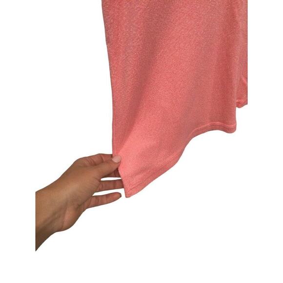 Fresh produce shirt womens XL pink stretchy metallic beachy lightweight barbie - Picture 5 of 9